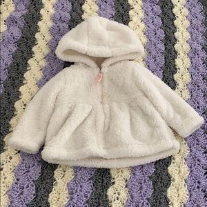 3/$12 Fluffy White Hoodie Sweater